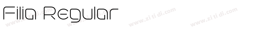 Filia Regular字体转换